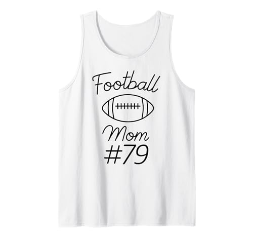 Fußball-Mama Nummer 79: Größte Fanmannschaft, Mutter, Mein Sohn Tank Top von Football Mom Biggest Fan Tees