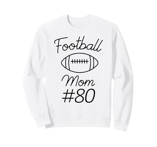 Fußball-Mama Nummer 80, größte Fanmannschaft, Mutter, Mein Sohn Sweatshirt Fußball-Mama Nummer 80, größte Fanmannschaft, Mutter, Mein Sohn Sweatshirt von Football Mom Biggest Fan Tees