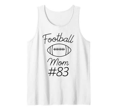 Fußball-Mama Nummer 83: Größte Fanmannschaft, Mutter, Mein Sohn Tank Top von Football Mom Biggest Fan Tees
