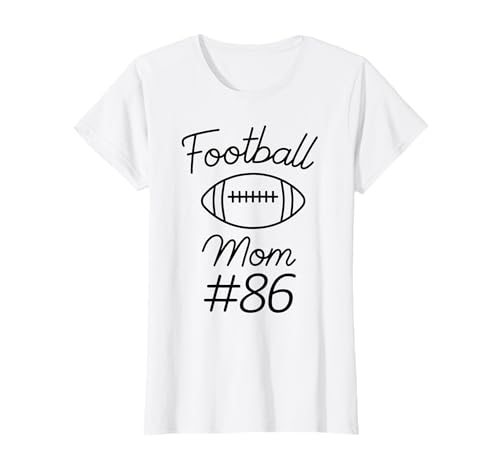 Fußball-Mama Nummer 86: Größte Fanmannschaft, Mutter, Mein Sohn T-Shirt Fußball-Mama Nummer 86: Größte Fanmannschaft, Mutter, Mein Sohn T-Shirt von Football Mom Biggest Fan Tees