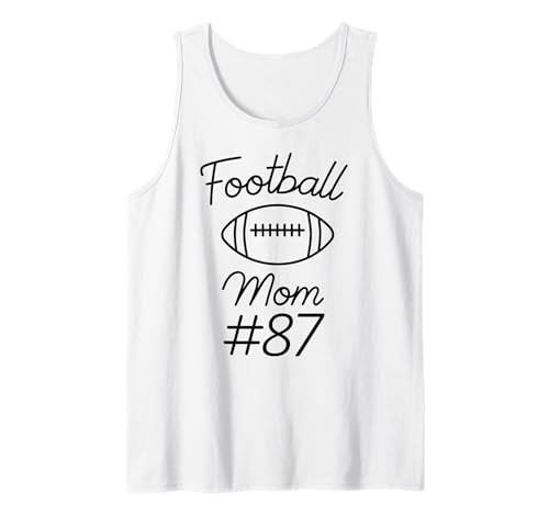 Fußball-Mama Nummer 87: Größte Fanmannschaft, Mutter, Mein Sohn Tank Top Fußball-Mama Nummer 87: Größte Fanmannschaft, Mutter, Mein Sohn Tank Top von Football Mom Biggest Fan Tees