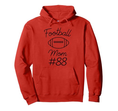 Fußball-Mama Nummer 88: Größte Fanmannschaft, Mutter, Mein Sohn Pullover Hoodie von Football Mom Biggest Fan Tees