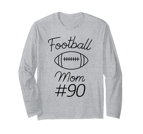 Fußball-Mama Nummer 90, größte Fanmannschaft, Mutter, Mein Sohn Langarmshirt Fußball-Mama Nummer 90, größte Fanmannschaft, Mutter, Mein Sohn Langarmshirt von Football Mom Biggest Fan Tees
