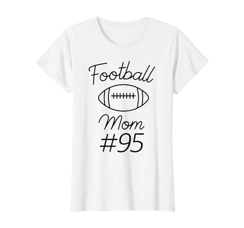 Fußball-Mama Nummer 95, größte Fanmannschaft, Mutter, Mein Sohn T-Shirt Fußball-Mama Nummer 95, größte Fanmannschaft, Mutter, Mein Sohn T-Shirt von Football Mom Biggest Fan Tees