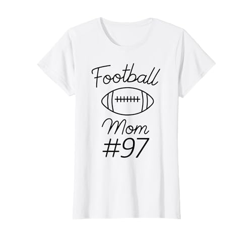 Fußball-Mama Nummer 97: Größte Fanmannschaft, Mutter, Mein Sohn T-Shirt Fußball-Mama Nummer 97: Größte Fanmannschaft, Mutter, Mein Sohn T-Shirt von Football Mom Biggest Fan Tees