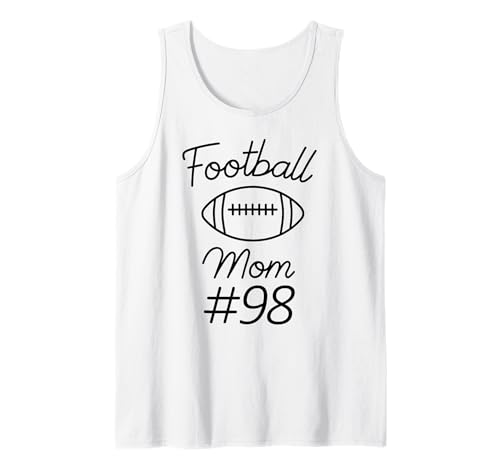 Fußball-Mama Nummer 98: Größte Fanmannschaft, Mutter, Mein Sohn Tank Top Fußball-Mama Nummer 98: Größte Fanmannschaft, Mutter, Mein Sohn Tank Top von Football Mom Biggest Fan Tees