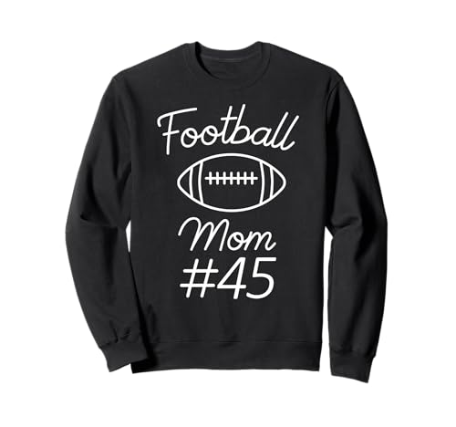 Fußball Mama Nummer 45 Biggest Fan Woman Team Game My Son Sweatshirt Fußball Mama Nummer 45 Biggest Fan Woman Team Game My Son Sweatshirt von Football Mom Numbered Apparel