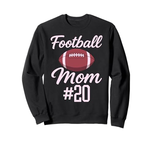 Fußball Mama #20 Lustiges Mutter Frau Touchdown Mädchen Sohn Spiel Sweatshirt von Football Mom Pink Apparel