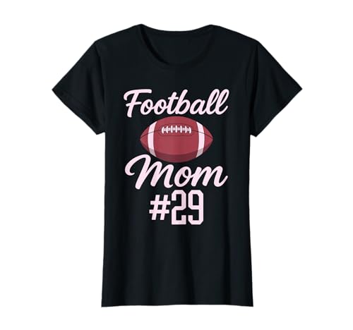 Fußball Mama #29 Lustiges Mutter Frau Touchdown Mädchen Sohn Spiel T-Shirt von Football Mom Pink Apparel
