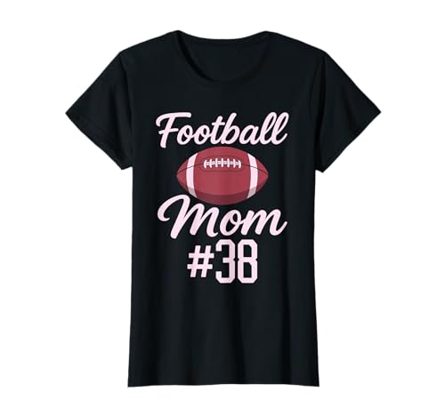 Fußball Mama #38 Lustiges Mutter Frau Touchdown Mädchen Sohn Spiel T-Shirt von Football Mom Pink Apparel