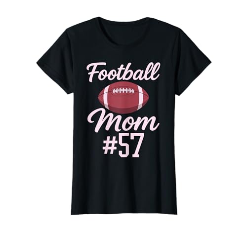 Fußball Mama #57 Lustiges Mutter Frau Touchdown Mädchen Sohn Spiel T-Shirt von Football Mom Pink Apparel