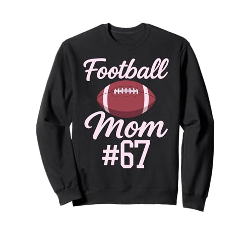 Fußball Mama #67 Lustiges Mutter Frau Touchdown Mädchen Sohn Spiel Sweatshirt von Football Mom Pink Apparel