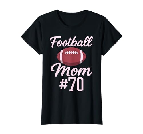 Fußball Mama #70 Lustiges Mutter Frau Touchdown Mädchen Sohn Spiel T-Shirt von Football Mom Pink Apparel