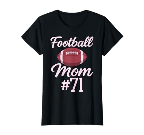 Fußball Mama #71 Lustiges Mutter Frau Touchdown Mädchen Sohn Spiel T-Shirt von Football Mom Pink Apparel