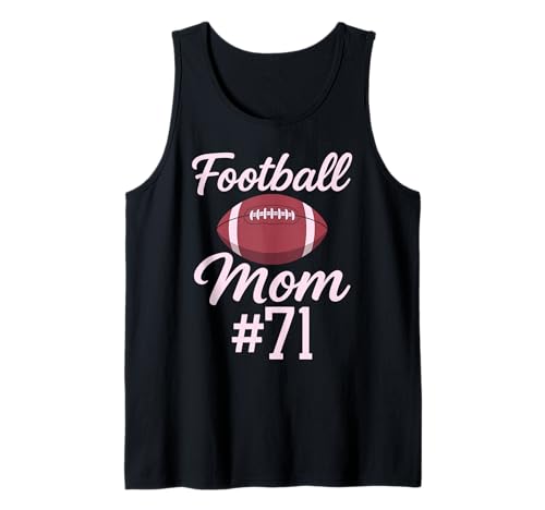 Fußball Mama #71 Lustiges Mutter Frau Touchdown Mädchen Sohn Spiel Tank Top von Football Mom Pink Apparel