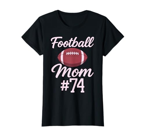Fußball Mama #74 Lustiges Mutter Frau Touchdown Mädchen Sohn Spiel T-Shirt von Football Mom Pink Apparel