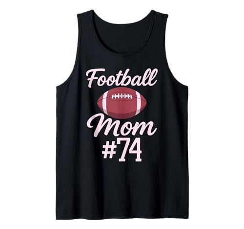 Fußball Mama #74 Lustiges Mutter Frau Touchdown Mädchen Sohn Spiel Tank Top von Football Mom Pink Apparel