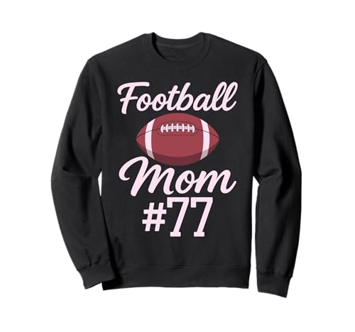 Fußball Mama #77 Lustiges Mutter Frau Touchdown Mädchen Sohn Spiel Sweatshirt von Football Mom Pink Apparel