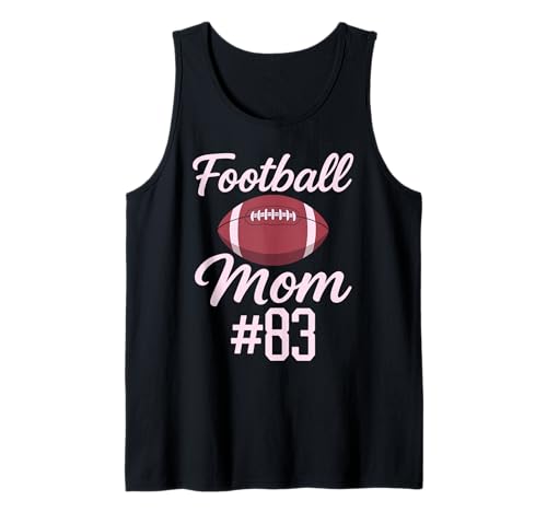 Fußball Mama #83 Lustiges Mutter Frau Touchdown Mädchen Sohn Spiel Tank Top von Football Mom Pink Apparel