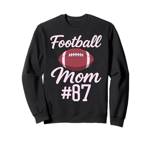 Fußball Mama #87 Lustiges Mutter Frau Touchdown Mädchen Sohn Spiel Sweatshirt von Football Mom Pink Apparel