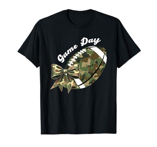 Camouflage Old Game Day Camo Fußball Jahreszeiten Frauen Mädchen T-Shirt von Football Motivational Season Apparel Sport Lovers