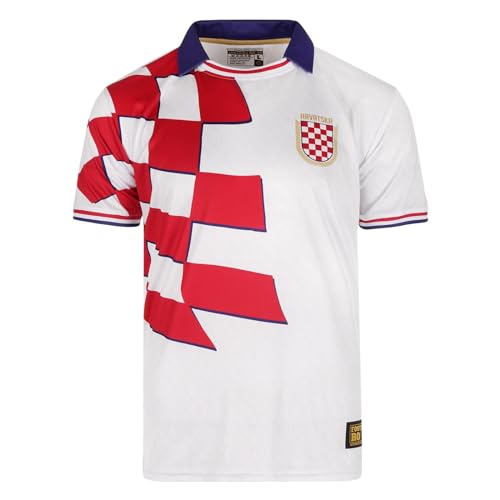 Fußballtrikots, Fußball Trikot Kroatien, Nationalmannschaften, Fan-Trikot, Kroatien Trikot - Fußball T-Shirt (XXL) von Football Roots