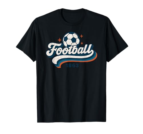 Fußball 1863 Sport Varsity Vintage Fußball Jungen Mädchen T-Shirt von FootballAxis1