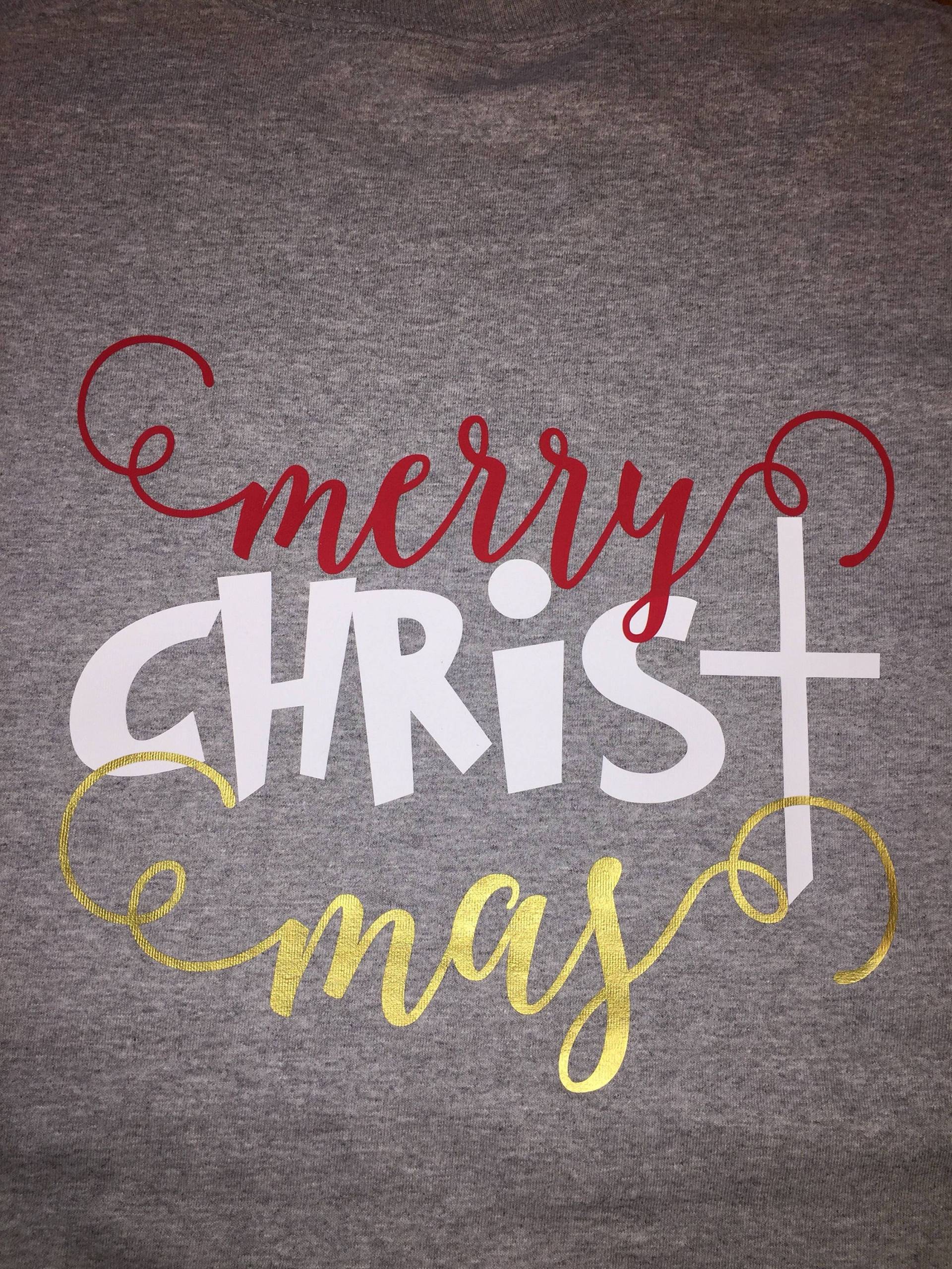 Merry Christ Mas Tshirt Merry Christ Mas Tshirt von FootePrintsLLC