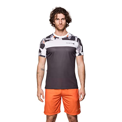 Footex Padel Herren-Shirt und Kurzhose mit Taschen aus atmungsaktivem Stoff, leicht, hergestellt in Italien, Padel Two, XL von Footex