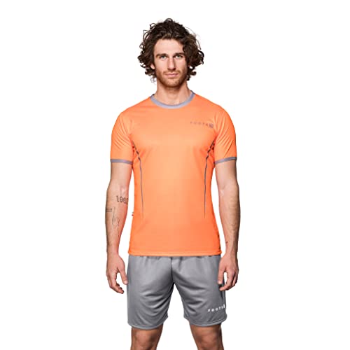 Footex Set Padel Herren T-Shirt und Shorts mit Taschen aus atmungsaktivem Stoff, leicht, hergestellt in Italien, Elba, Large von Footex