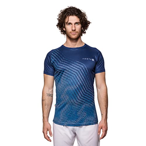 Footex T-Shirt Technik Running Sport Training Atmungsaktiv Ultraleicht für Trail Trekking, Favignana, Large von Footex