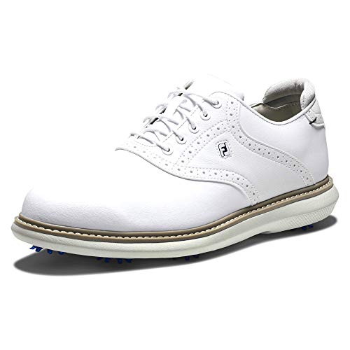 Footjoy Herren Traditions Golfschuh, weiß, 43 EU Weit Footjoy Herren Traditions Golfschuh, weiß, 43 EU Weit von FootJoy
