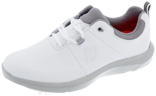 FootJoy Damen Ecomfort Golfschuh, Weiß/Grau, 38.5 EU von FootJoy