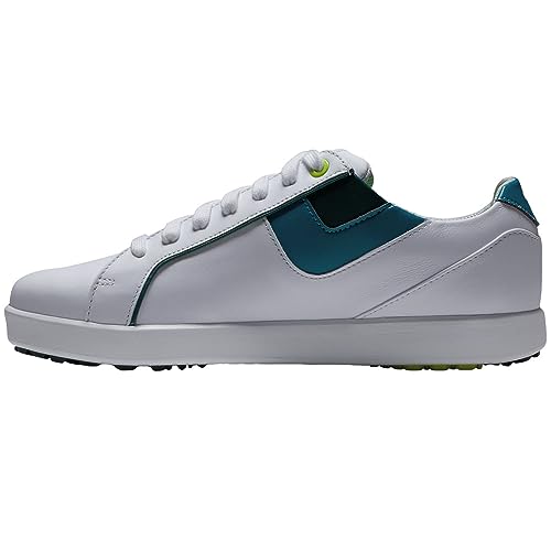 FootJoy Damen Fj Links Golfschuh, Weiß/Grün/Blau, 40 EU von FootJoy