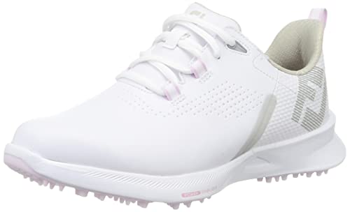 FootJoy Damen Kraftstoff Golfschuh, Weiß Weiß Rosa von FootJoy