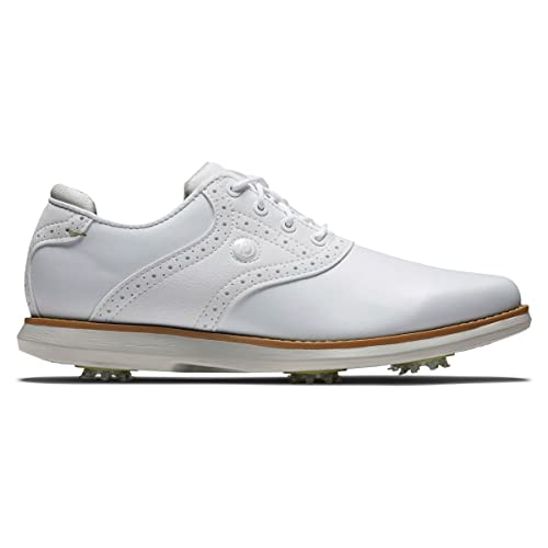 Footjoy Damen Traditionen Golfschuh, weiß, 42 EU von FootJoy