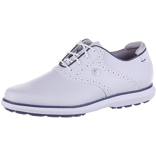 Footjoy Damen Traditions Lady Golfschuh, White Blue Grey, 36.5 EU von FootJoy