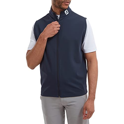 Footjoy Herren Durchgehender Reißverschluss Strick Golfjacke, Marineblau, M von FootJoy