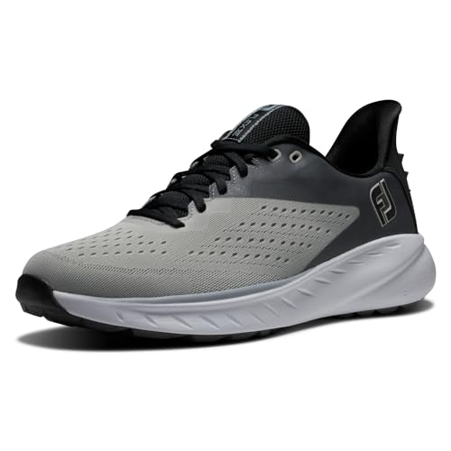 FootJoy Herren FJ Flex Xp Golfschuh, Grau Weiß Schwarz, 44 EU von FootJoy