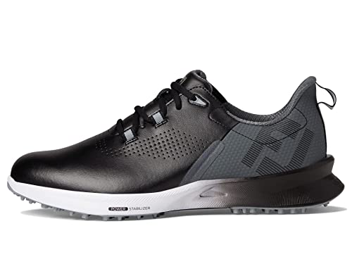 FootJoy Herren Fj Fuel Golfschuh, Schwarz, Anthrazit, Silber, 39.5 EU von FootJoy