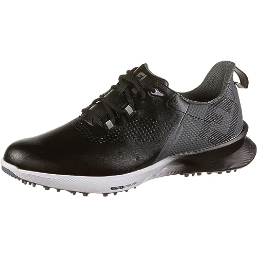 Footjoy Herren Fj Fuel Golfschuh, Schwarz, Anthrazit, Silber, 42.5 EU von FootJoy