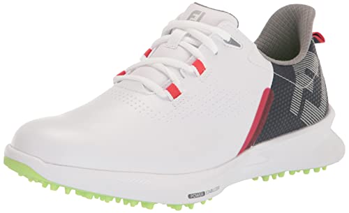 FootJoy Herren Fj Fuel Golfschuh, Weiß, Marineblau, Limette, 40 EU von FootJoy