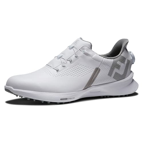 FootJoy Herren Fuel Golfschuh, Weiße, graue Boa von FootJoy