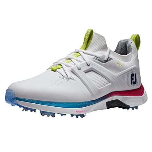 Footjoy Herren Hyperflex Carbon Golfschuh, Weiß Blau Lila, 39 EU von FootJoy