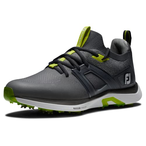 Footjoy Herren Hyperflex Golfschuh, Charcoal Grey Lime, 39 EU von FootJoy