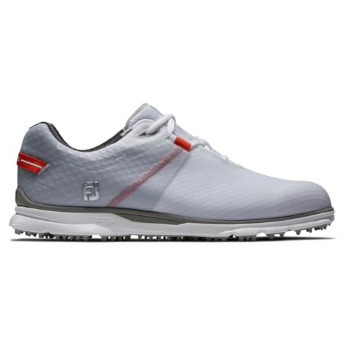 FootJoy Herren Pro|sl Sport Sneaker, Weiß Grau Orange, 40.5 EU Weit von FootJoy