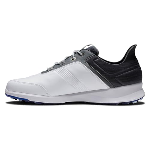 FootJoy Herren Stratos Golfschuh, White Charcoal Blue Jay, 41 EU von FootJoy