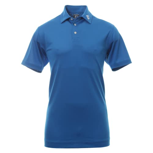 Footjoy Herren Stretch Pique Solid Poloshirt, Blau (Azul 91817), Medium von FootJoy