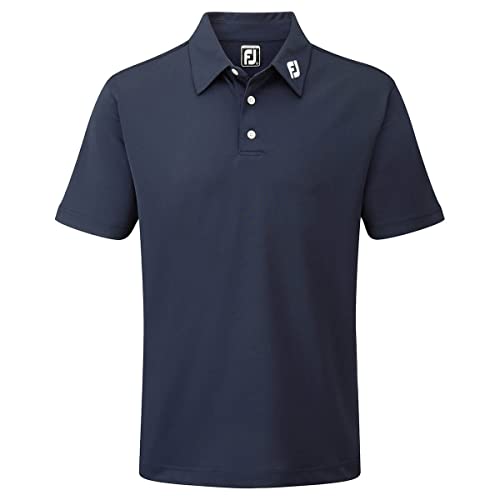 Footjoy Herren Stretch Pique Solid Poloshirt, Blau (Azul Navy 91824), Large von FootJoy