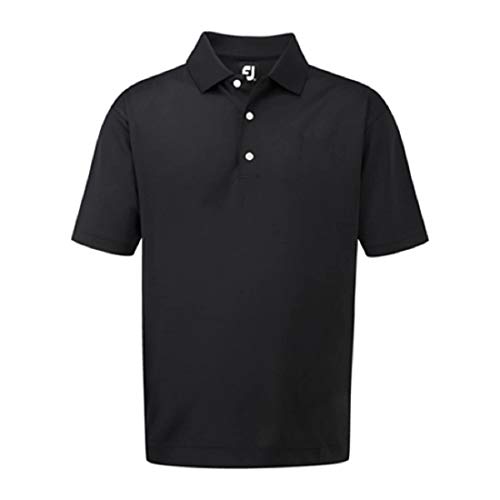 Footjoy Herren Stretch Pique Solid Poloshirt, Schwarz (Negro 91788), Large von FootJoy